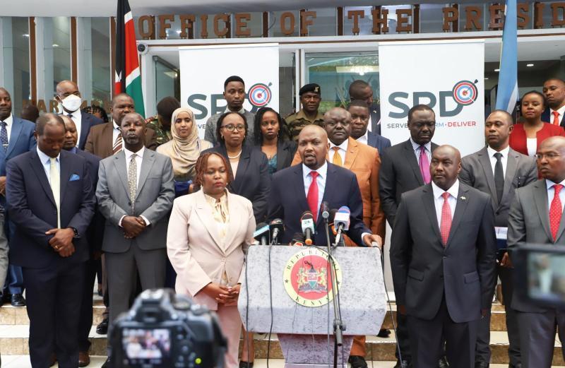 File image of Public Service CS Moses Kuria.